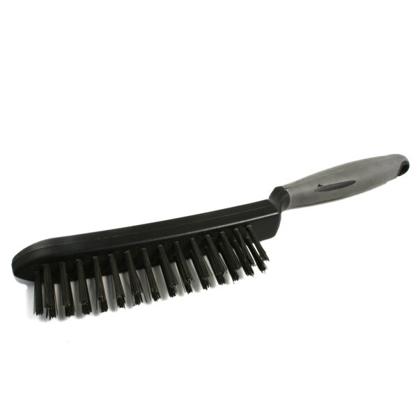 Stielbürste mit Draht 2-rhg. - Stahldraht