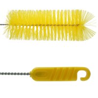 Rohrbürste mit Sonnenkopf - 65 mm - gelb