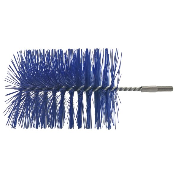 Rohrbürste mit Gewinde M6 - 80 mm - blau