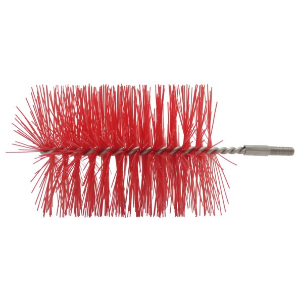 Rohrbürste mit Gewinde M6 - 80 mm - rot