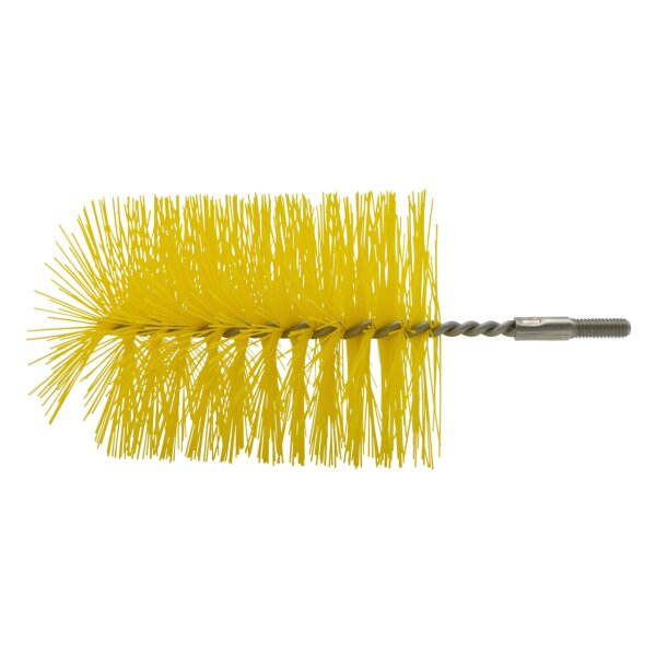Rohrbürste mit Gewinde M6 - 80 mm - gelb