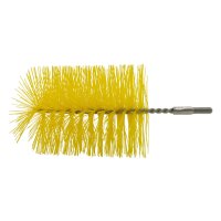 Rohrbürste mit Gewinde M6 - 80 mm - gelb