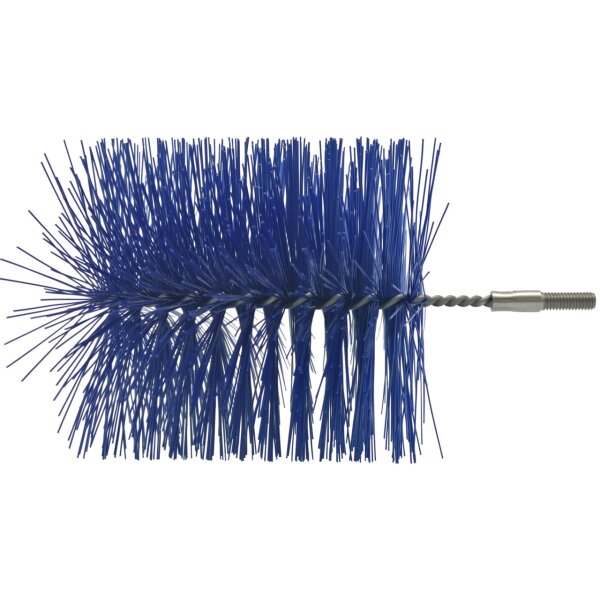 Rohrbürste mit Gewinde M6 - 100 mm - blau