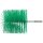 Rohrbürste mit Gewinde M6 - 100 mm - grün