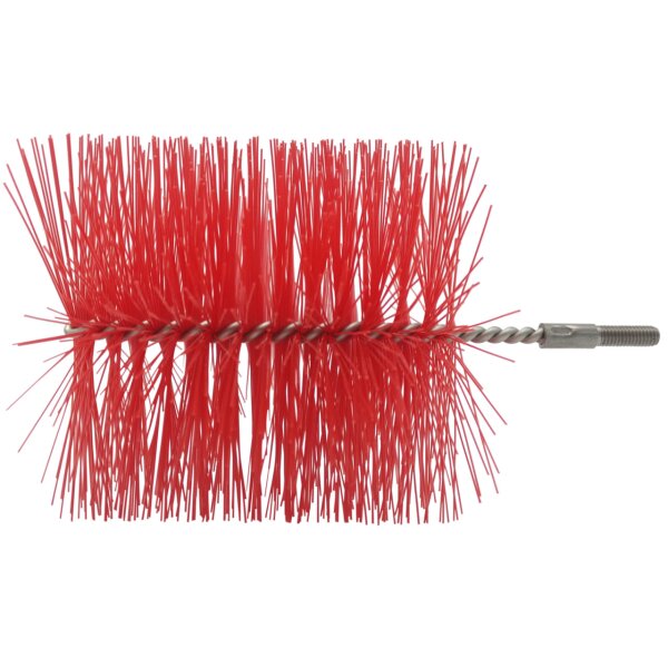 Rohrbürste mit Gewinde M6 - 100 mm - rot