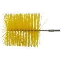 Rohrbürste mit Gewinde M6 - 100 mm - gelb