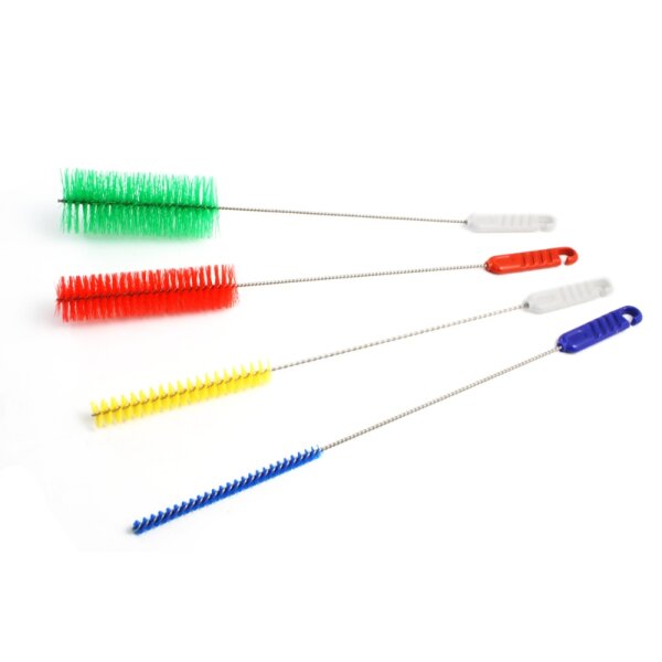Rohrbürste "S" Edelstahldrehdraht mit Kunststoffgriff - 5 mm - blau