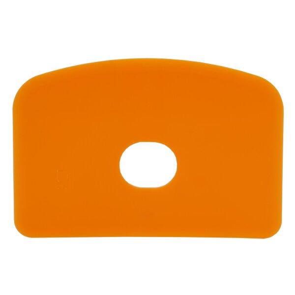 Schlesinger Teigschaber klein mit Loch - orange