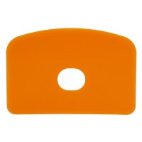 Schlesinger Teigschaber klein mit Loch - orange