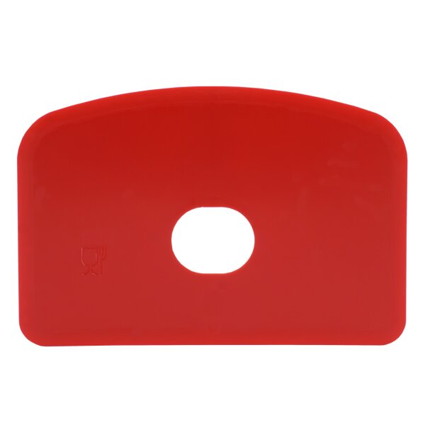 Schlesinger Teigschaber klein mit Loch - rot