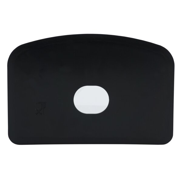 Schlesinger Teigschaber klein mit Loch - schwarz