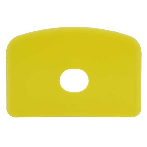 Schlesinger Teigschaber klein mit Loch - gelb