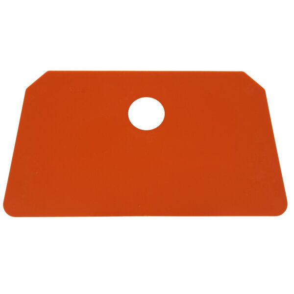 Schaber Schlesinger groß mit Loch - orange
