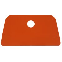 Schaber Schlesinger groß mit Loch - orange