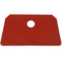 Schaber Schlesinger groß mit Loch - rot