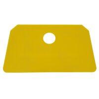 Schaber Schlesinger groß mit Loch - gelb