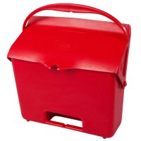 Kehrschaufel mit Griff - rot