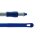Ergonomischer Glasfaser-Stiel - 1300 mm - blau