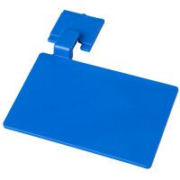 Beschriftungsschild für Wandschiene 110 x 75 mm - blau