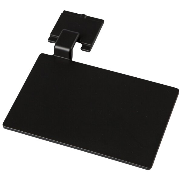 Beschriftungsschild für Wandschiene 110 x 75 mm - schwarz