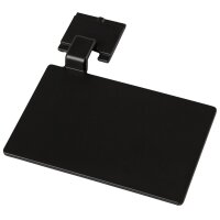 Beschriftungsschild für Wandschiene 110 x 75 mm - schwarz