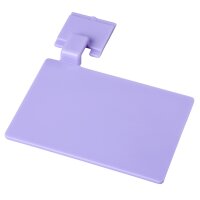 Beschriftungsschild für Wandschiene 110 x 75 mm - violett