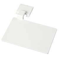 Beschriftungsschild für Wandschiene 110 x 75 mm - weiß