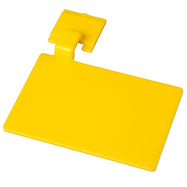 Beschriftungsschild für Wandschiene 110 x 75 mm - gelb