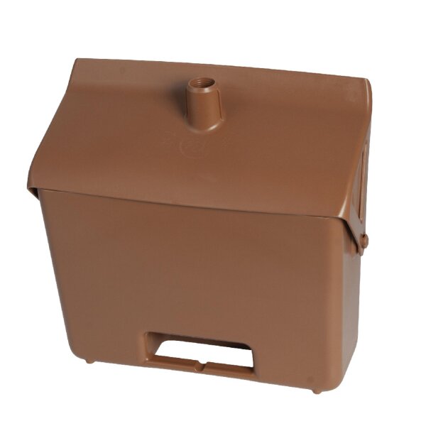 Kehrbehälter mit Stiel-Arretierfunktion - braun