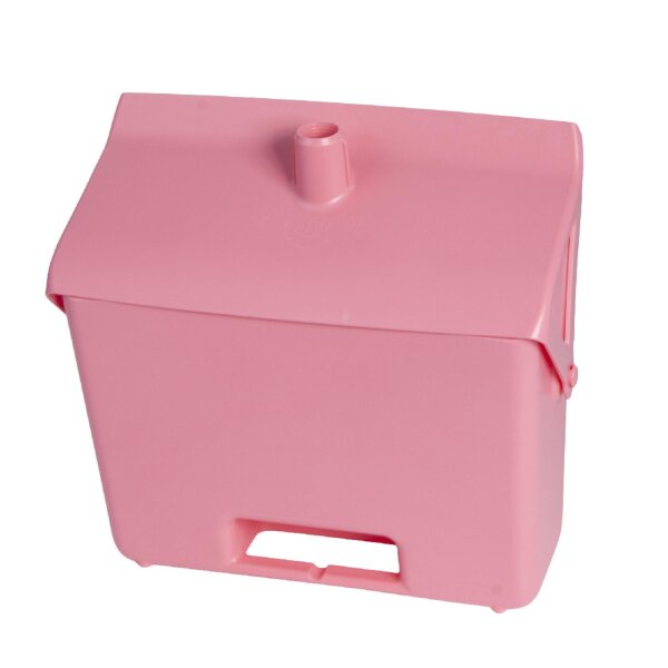 Kehrbehälter mit Stiel-Arretierfunktion - pink