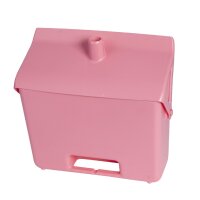 Kehrbehälter mit Stiel-Arretierfunktion - pink