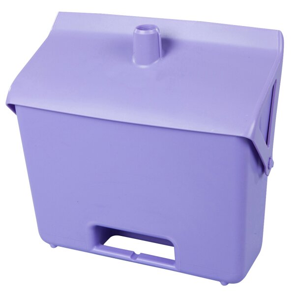 Kehrbehälter mit Stiel-Arretierfunktion - violett