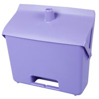 Kehrbehälter mit Stiel-Arretierfunktion - violett