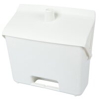 Kehrbehälter mit Stiel-Arretierfunktion - weiß